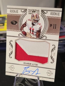2020 PANINI National Treasures Crossover RPA AUTO BRANDON AIYUK #72/99 RC 🔥  - Picture 1 of 7