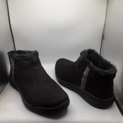 Ryka Amber Bootie Women's 11W Black Faux Fur A126 - Image 1 of 4