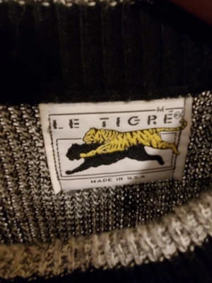 1980s le Tigre Knit Sweater Size M Great Condition - Image 1 of 3