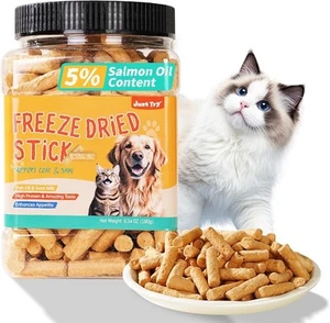 Fish Oil Dog & Cat Treats, Daily Freeze Dried Stick for Pets, Salmon Oil for Ski - Picture 1 of 1