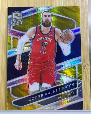 Jonas Valanciunas 2023-24 Panini Spectra International Gold Prizm 02/10 #85 - Image 1 of 2