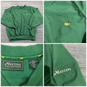 Master Golf Jacket Large Green Pullover V Neck Windbreaker Golf polo vtg Y2k - Picture 1 of 11