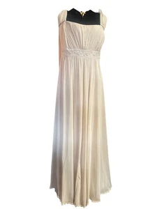 david bridal dress.size 24 100% Polyester Beige Long  - Picture 1 of 6