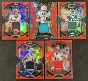 2024 Panini Select Red Prizm RC Patch Lot (5) - Picture 1 of 1