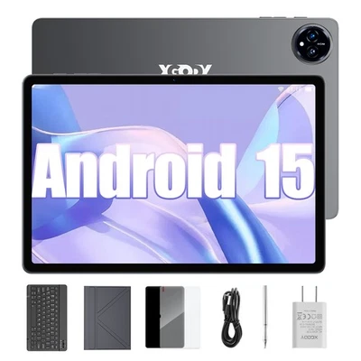 11.1" WIFI Tablet Android 15 256GB Tablet Pad Octa-Core Netflix Dual Camera US - Image 1 of 4