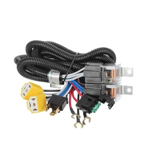 H4 Relay Harness H6054 LED Headlight Wiring Harness, 1 Set 2-headlight Wiring... - Picture 1 of 7