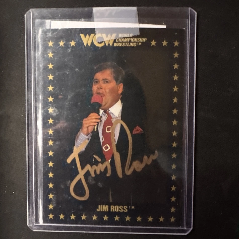 WCW - Джим Росс 1991 коллекционная карточка - с автографом - сертификат подлинности - Изображение 1 из 2