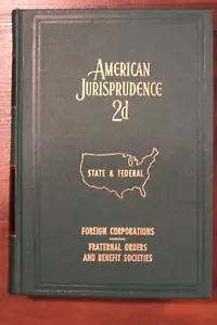 American Jurisprudence 2d State and Federal volume 36 published 1968 - Picture 1 of 8