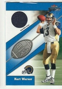 KURT WARNER 2002 FLEER THROWBACKS QB COLLECTION GAME USED JERSEY - Picture 1 of 1