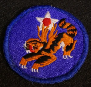 WWII USAAF 14th Army Air Force "Flying Tigers" SSI Chinese Theater Embroidered - Picture 1 of 3