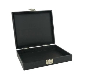 Schmuck Vitrine Tablett Etui mit Verschluss Kunstleder Oberfläche Präsentation Aufbewahrung - Bild 1 von 2