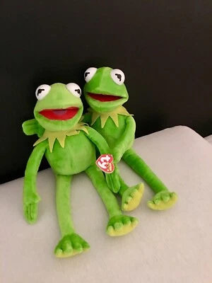 Muñeca de cuerpo completo 40 cm Kermit The Frog Sesame Street Muppet UN ARTÍCULO ¡EE. UU.! Marca TY Foto 1 de 3