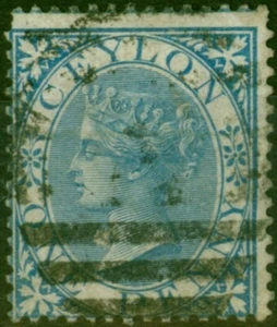 Ceylon 1868 1d Blue SG61 Fine Used (2) - Picture 1 of 1