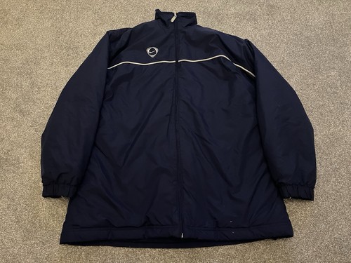 Giacca Coach Nike Vintage Total 90 Imbottita Sideline Full Zip Cappotto Blu Medium