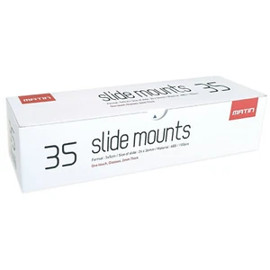 Matin 35mm Slide Mounts 24 x 36mm 5x5 Frame Glassless Two-Piece Trays (100 Pcs) - Picture 1 of 4