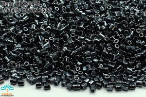 Brillo negro metálico Miyuki Hexagon 2 cortes 11/0 hexadecimal-0451 - Imagen 1 de 1