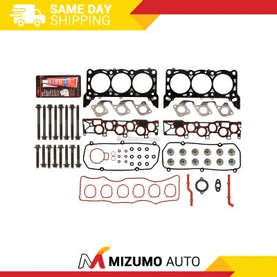 Juego de pernos de junta de culata aptos para 99-03 Ford Windstar V6 3.8 OHV VIN 4 Foto 1 de 4