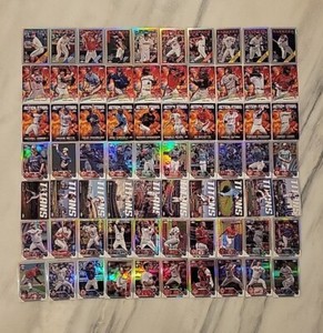 2023 Topps Update Chrome Insert Refractor Rookie Vet 70 Card Lot NO DUPLICATES 