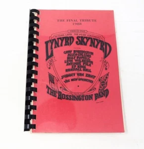 1988 Lynyrd Skynyrd Live U.S Final Tribute Tour Itinerary Book For Band And Crew - Picture 1 of 3