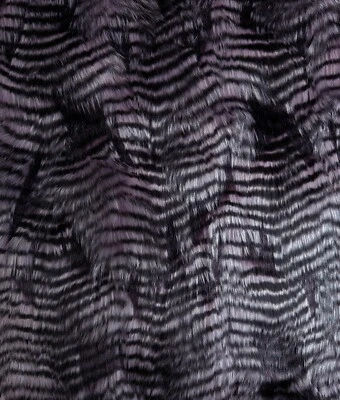 Faux Fur Fabric Fancy Feather .5-2in Long Pile Fur Fabric 60"Wide SBY - Purple - Image 1 of 4