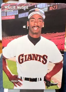 1992 Mother's Cookies Baseball Card of Willie McGee (Giants) #6 (NM) Free Rtns - Picture 1 of 2