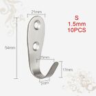 10 Pieces Stainless Steel Wall Mount Hook for Bathroom Kitchen and Bedroom