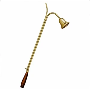 Brass & Wood Church Candle Lighter & Snuffer 24 Inches - Picture 1 of 6