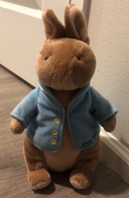 GUND 2005 Classic Beatrix Potter Peter Rabbit in Blue Coat Plush 10" Used - Image 1 of 4