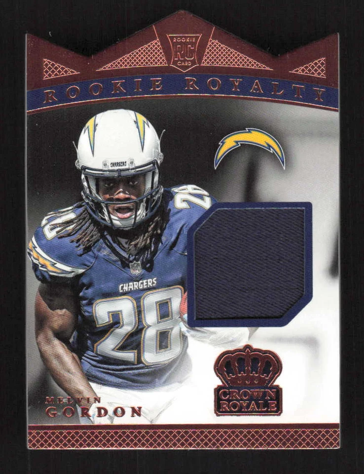 Melvin Gordon 2015 Panini Crown Royale Rookie Relic Die Cut Bronze #/199 #RRM-MG - Image 1 of 2