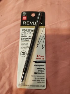 Revlon Micro Precise Gel Eyeliner Black 214 Hyper w Smudger Sealed Original - Picture 1 of 2