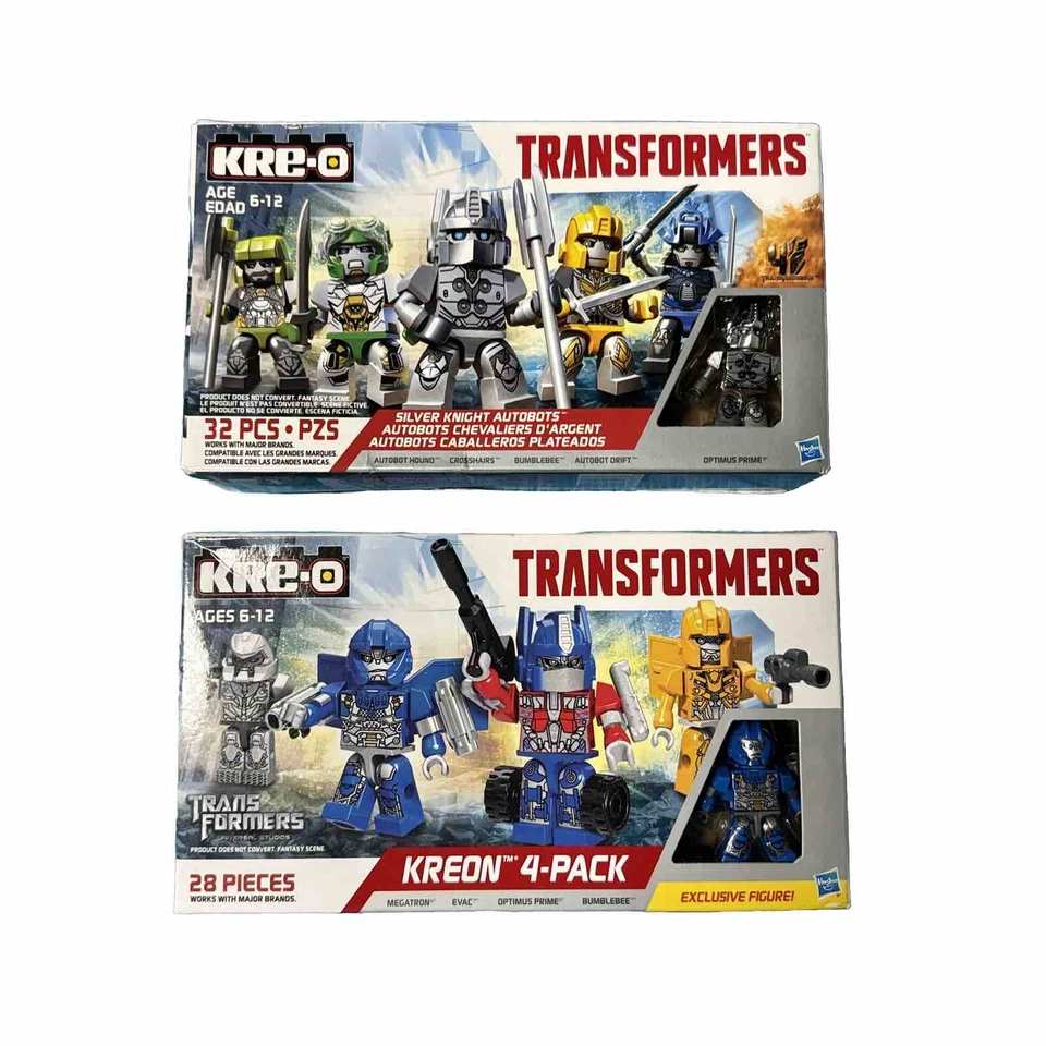 NISB 2014 KREON 4pk Transformers & Silver Knight Autobots 5pk (60 Total Pieces) - Image 1 of 4