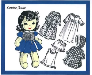 Vintage Louise Anne Sock Doll Sewing pattern - Picture 1 of 1
