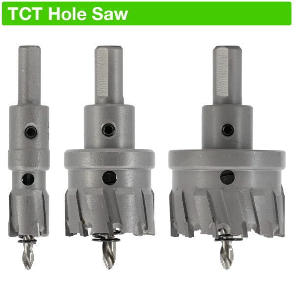 KARNASCH Lochsäge Hartmetall HM Bohrkrone Kreisschneider für Edelstahl 11 - 50 mm Bohrer