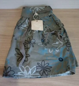 Falda Roxy Baile Conmigo Talla Pequeña Acero Gris 100% Algodón Envío Gratis Reino Unido - Imagen 1 de 10