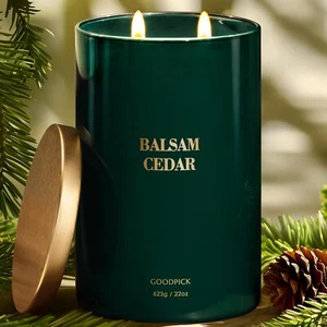 Balsam Cedar Candle 22 oz Pine Candles for Home Scented Winter Candle for Cla... - Picture 1 of 7