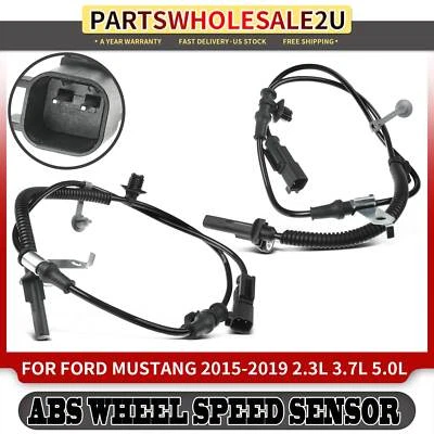 2x Sensores de velocidad de rueda ABS delanteros izquierdo y derecho para Ford Mustang 2015-2019 2 pines Foto 1 de 4