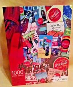 COKE PUZZLE COCA COLA NEW SEALED 1000 PC AQUARIUS #65-187 EVOLUTION ADVERTISING* - Picture 1 of 8