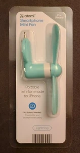Atomi Smartphone Potable Mini Fan for iPhone (Light Green) - NEW! - Picture 1 of 4
