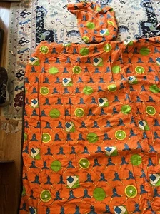 Peter Max Sleeping Bag 1970 With Carrying Bag 60x60 Inches Zipper Works Rare! - Picture 1 of 6