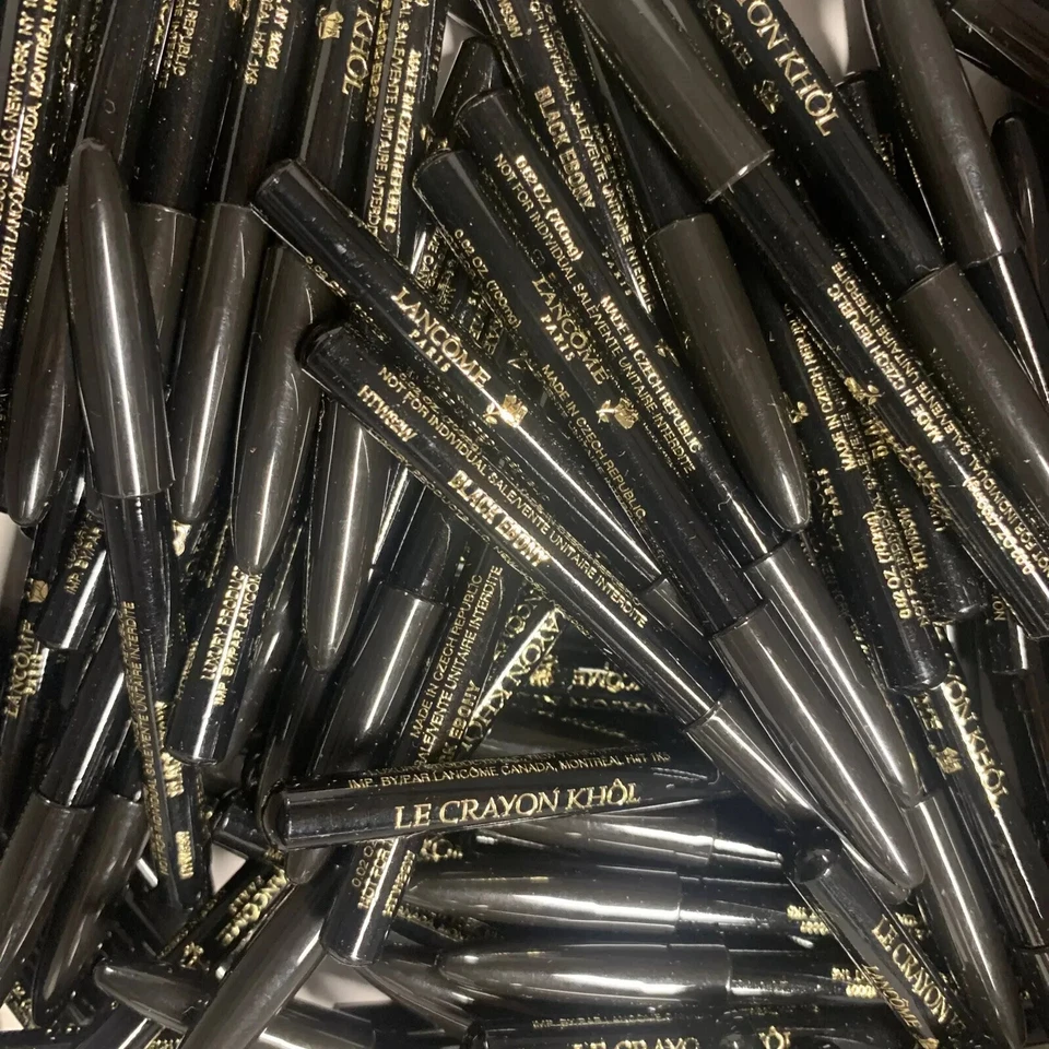 3 x Lancome LE CRAYON KHOL Kohl Eyeliner Pencil BLACK EBONY 0.02oz Each - Image 1 of 1