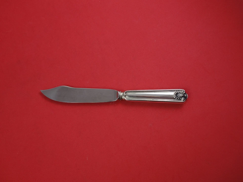 Fiddle Shell By Frank Smith Sterling Silver Fish Knife HH WS Original 7 3/4" - Image 1 of 1