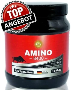 XXL - Amino - Highest Dosage 8400 MG - 325 Tablets - Aminosäuren- Bcaa- Eaa - Picture 1 of 7