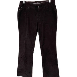 Eddie Bauer Women's Boot Cut Slightly Curvy Brown Сorduroy Pants Size 6P  - Picture 1 of 9