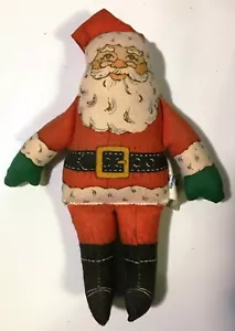 Muñeca navideña de Papá Noel sello coleccionable muñeca de tela de colección años 70 Navidad - Imagen 1 de 3