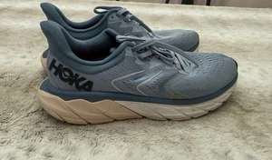 Hoka Arahi 5 Damenschuhe 8 blau pink Straße Track Running Trainer gepolsterte Unterstützung - Bild 1 von 7