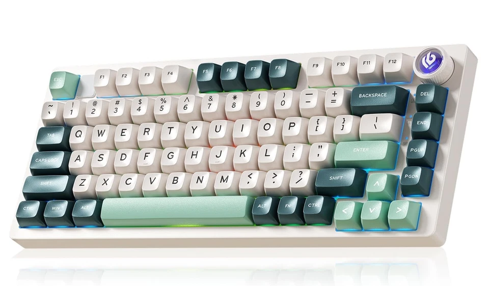 HI75C Pro Gaming Keyboard, RGB Backlit Bluetooth/USB-C/Wireless Mechanical Ke... - Image 1 of 4