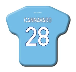 Calamita Simile a T-Shirt Calcio Stagione 2009/2010 Napoli 28 Paolo Cannavaro - Picture 1 of 9
