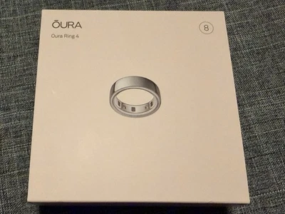 Oura Ring Gen 4 Silver Size 8 New in Box Sealed - Image 1 of 4