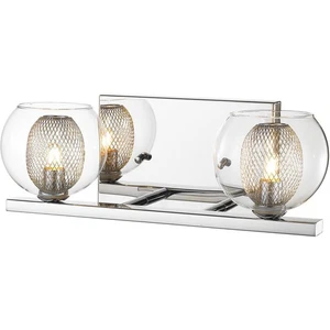 Z-Lite 905-2V Auge 2 Light 13.78 inch Chrome Vanity Wall Light in G9 - Picture 1 of 1