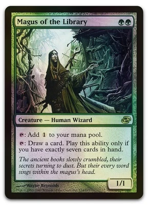 Magus of the Library #134 (Foil) (LP) Planar Chaos PLC Magic MTG - Image 1 of 2